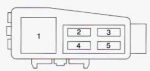 Geo Prizm - fuse box - engine compartment (passenger's side)