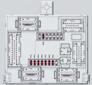 Alfa Romeo Giulia - fuse box - passeneger side control unit