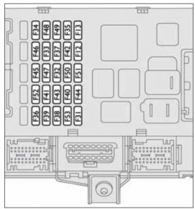 Fiat Ducato mk3 FL - fuse box - center instrument panel