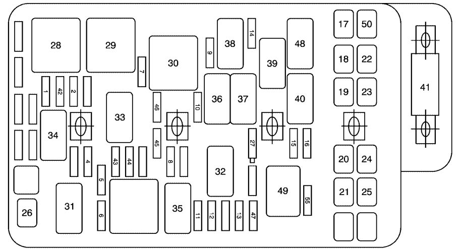 Saturn Aura  2009 - 2010  - Fuse Box Diagram