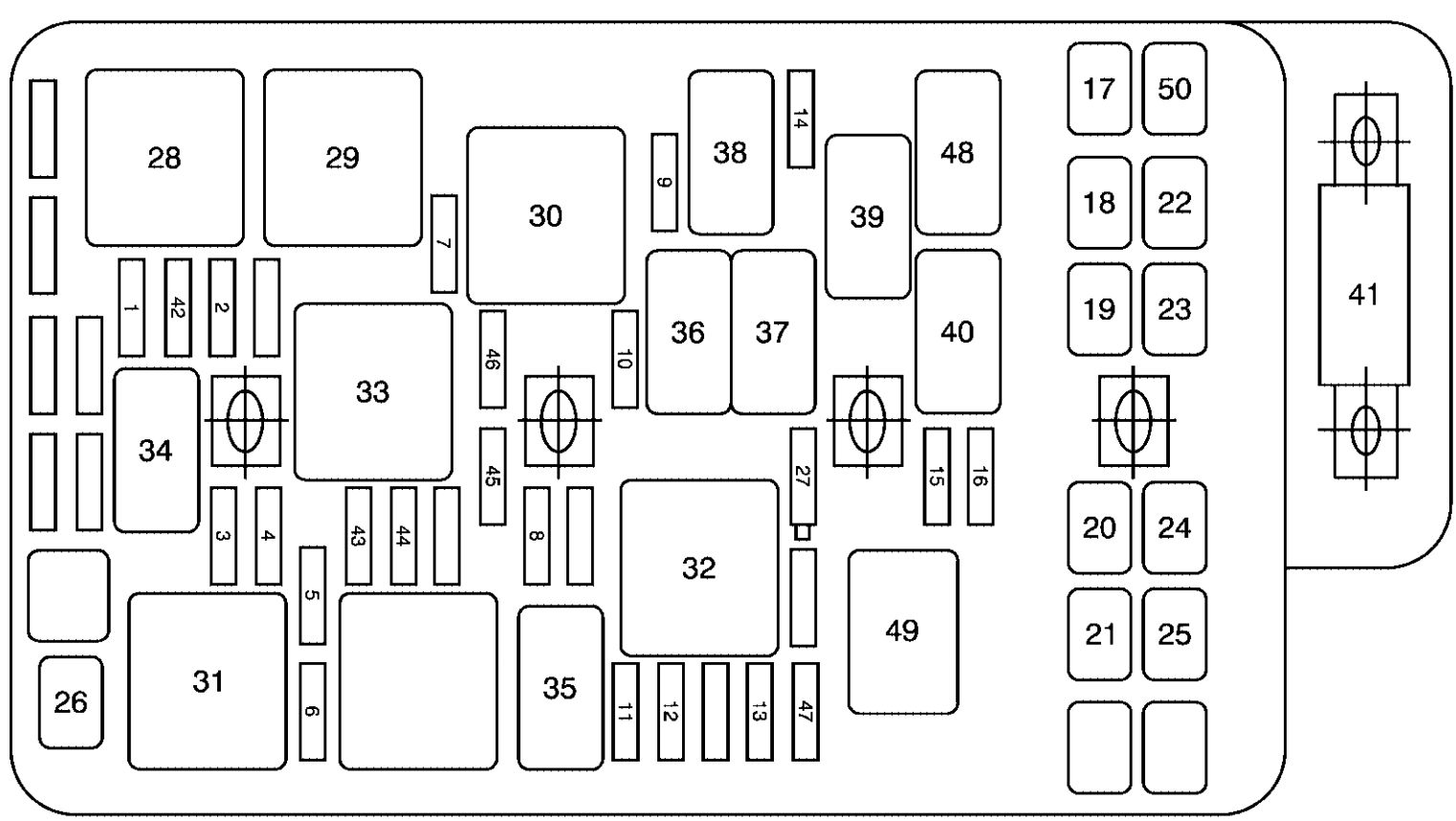 2006 chevy cobalt sunroof fuse location