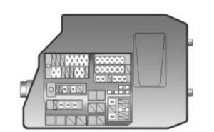 Pontiac Vibe - fuse box - engine compartment