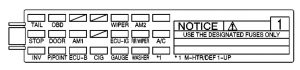 Pontiac Vibe (2004) - fuse box diagram - Auto Genius