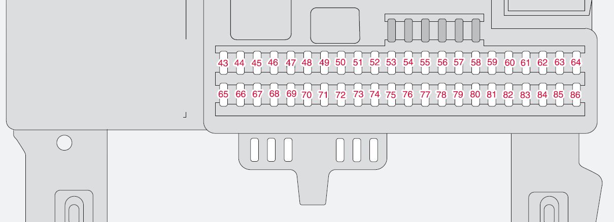 Volvo S40 Mk2 Second Generation 2007 Fuse Box Diagram