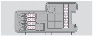 Volvo S60 mk1 - fuse box - engine compartment