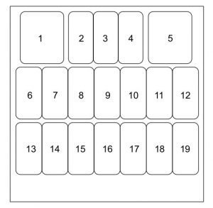 Mazda 5 - fuse box - passenger's side