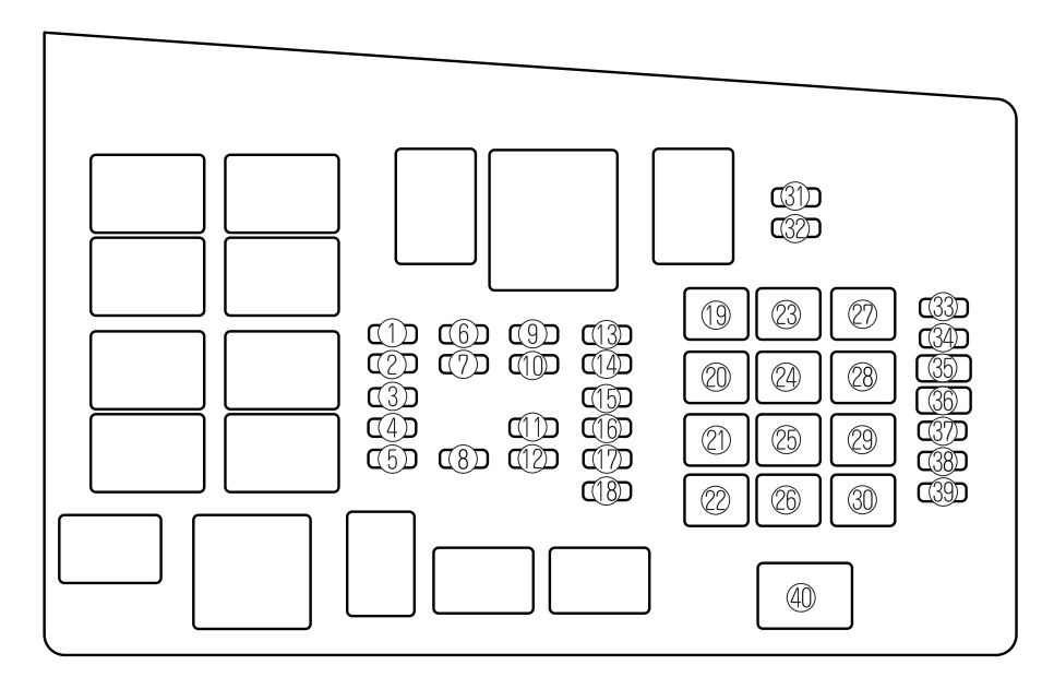 Mazda 6 (2006 - 2008) - fuse box diagram - Auto Genius