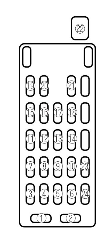 Mazda 626 (2002) - fuse box diagram - Auto Genius