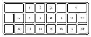 Mazda CX-7 - fuse box - driver's side