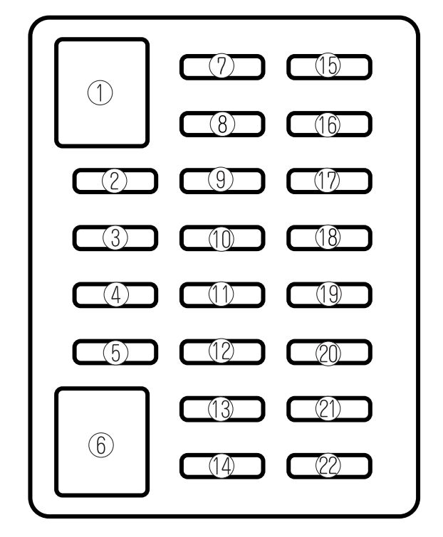 1999 Mazda B2500 Fuse Box Diagram - 1985 1998 Mazda B2000 B2200 B2600