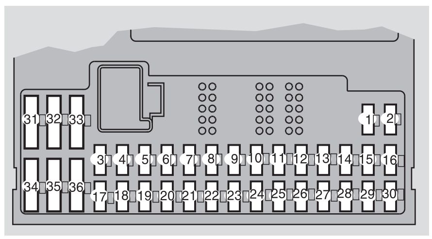 Volvo S60 mk1 (First Generation; 2005) - fuse box diagram - Auto Genius