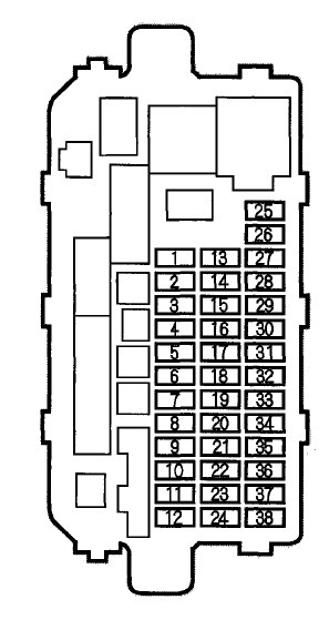 Acura Integra 2000 Fuse Box Diagram Auto Genius