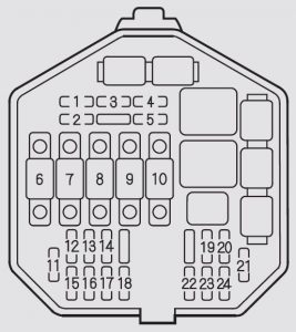 Acura NSX - fuse box - under hood