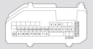 Honda Accord - fuse box - engine compartment