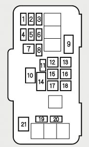 Honda Accord - fuse box -  engine compartment