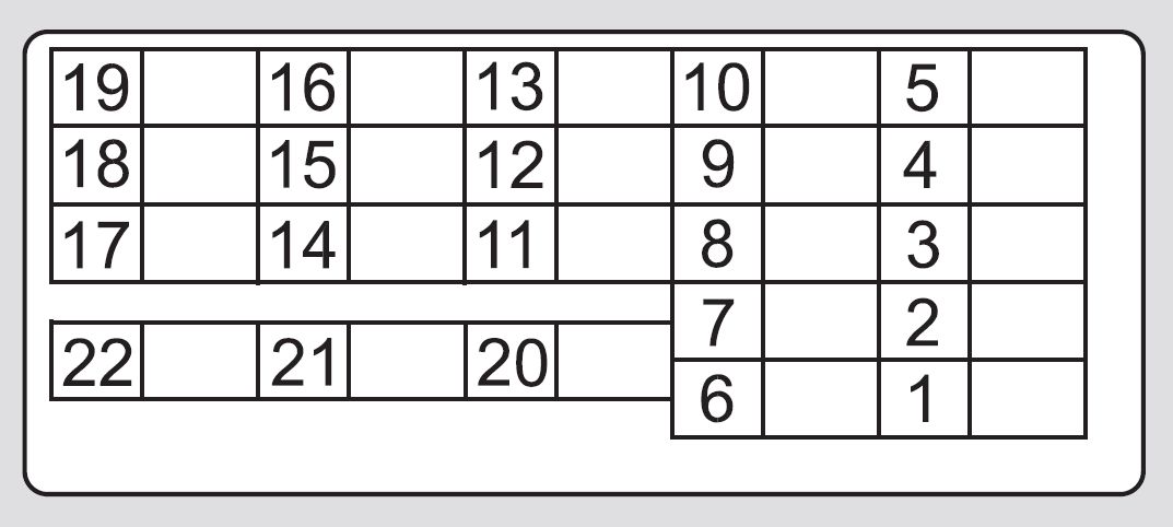 Honda Accord  2008 - 2009  - Fuse Box Diagram