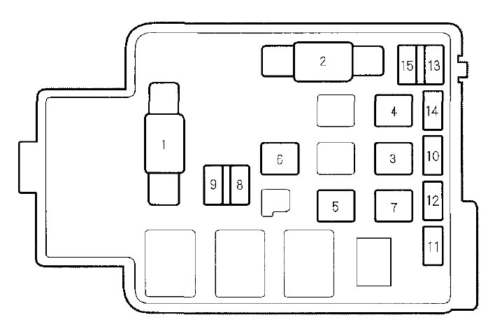 Honda Cr-v  2000 - 2001  - Fuse Box Diagram