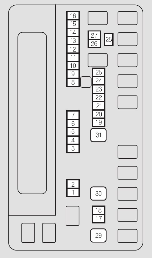 Honda Odyssey  2014  - Fuse Box Diagram