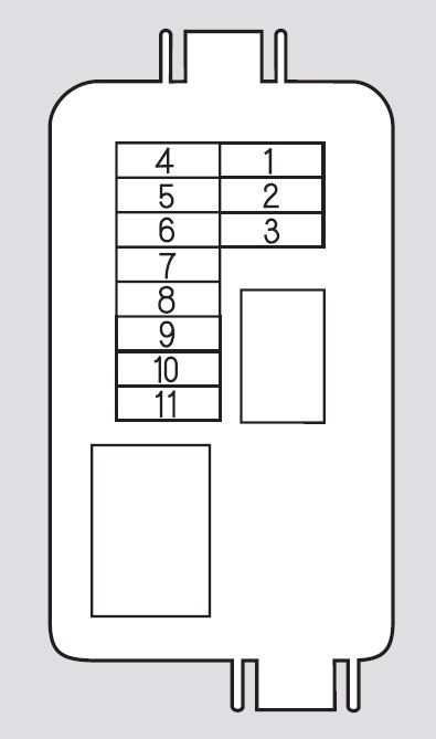 Honda Odyssey  2008 - 2010  - Fuse Box Diagram