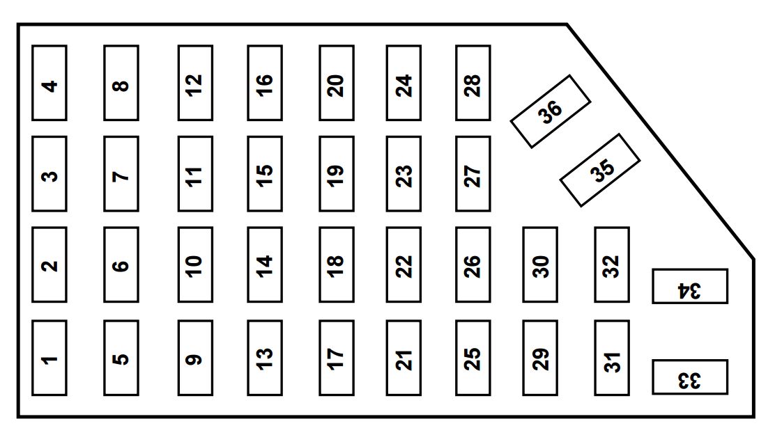 Mazda B-series  2003  - Fuse Box Diagram