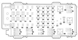 Mazda B2300 - fuse box - engine compartment