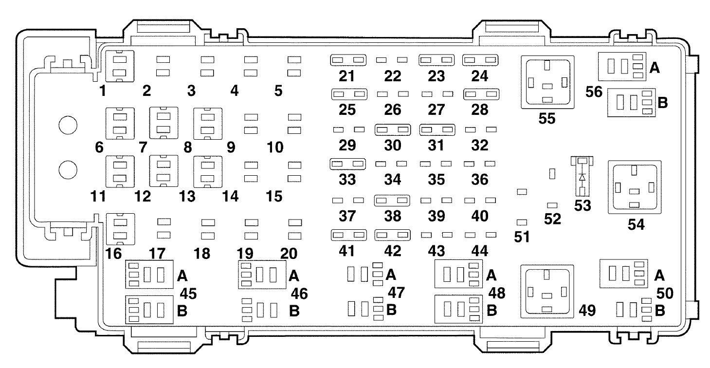 B2500 Interior Fuse Box Wiring Diagram