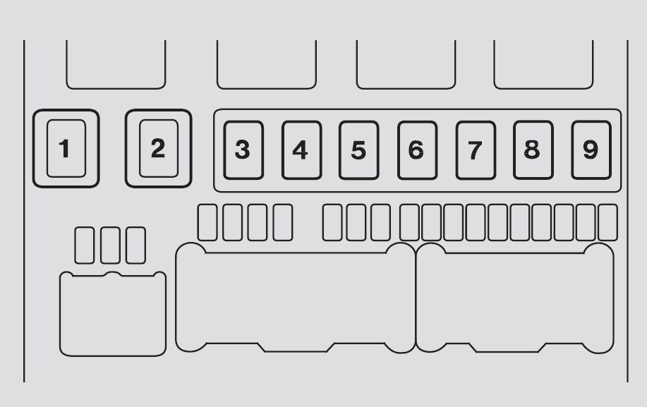 Acura Rl  2011 - 2012  - Fuse Box Diagram