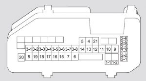 Acura TSX - fuse box - under hood