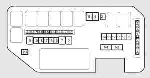 Acura ZDX - fuse box - primary under-hood