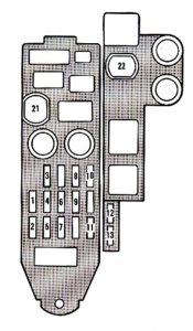 Lexus ES250 - fuse box - driver's side kick panel