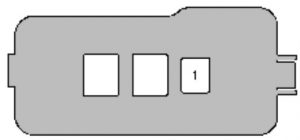 Lexus ES300 - fuse box - engine compartment