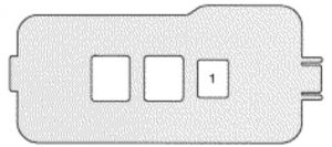 Lexus ES300 - fuse box - engine compartment