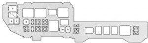 Lexus ES300 - fuse box - engine compartment