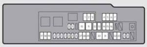 Lexus GS250 - fuse box - engine compartment (type A) - left-hand drive vehicles