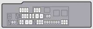 Lexus GS250 - fuse box - engine compartment (type A) - right-hand drive vehicles