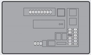 Lexus GS250 - fuse box - engine compartment type B