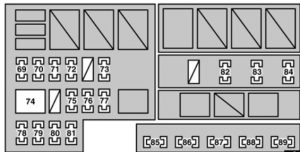 Lexus GS300 - fuse box - engine compartment