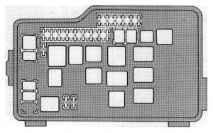 Lexus GS300 - fuse box - engine compartment
