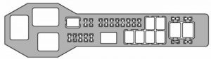 Lexus GS300 - fuse box - engine compartment