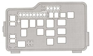 Lexus GS300 - fuse box - engine compartment