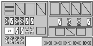 Lexus GS430 - fuse box - engine compartment