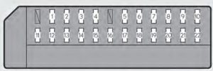 Lexus GS350 - fuse box - driver's instrument panel