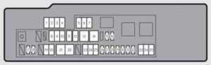 Lexus GS350 - fuse box - engine compartment (type A) - right-hand drive vehicles