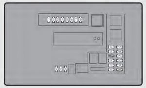 Lexus GS350 - fuse box - engine compartment (type B)
