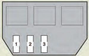 Lexus GS430 - fuse box - luggage compartment (vehicle with active stabilizer suspension system)