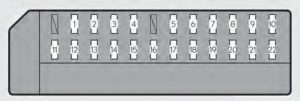 Lexus GS450h - fuse box - driver's side instrument panel