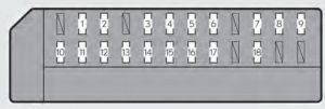 Lexus GS450h - fuse box -passenger's side instrument panel