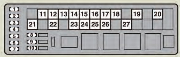 Lexus Is F  2008 - 2010  - Fuse Box Diagram