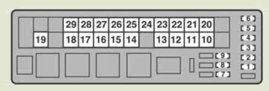 Lexus Is250d  2011 - 2013  - Fuse Box Diagram