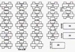 Oldsmobile Achieva - fuse box